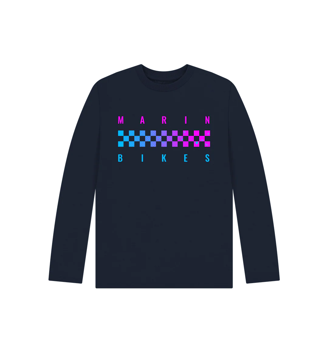 Marin Kid's Long Sleeved T-shirt Navy - Image 2